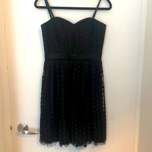 Black polka dot dress!